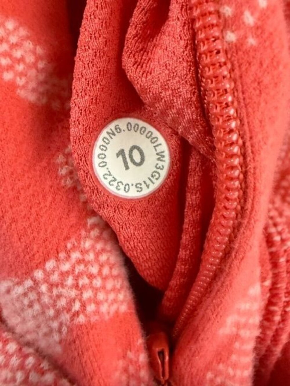 Lululemon Womens Pink Camo Print It's Rulu Run Half Zip Cropped Pullover Size 10 - Picture 7 of 7